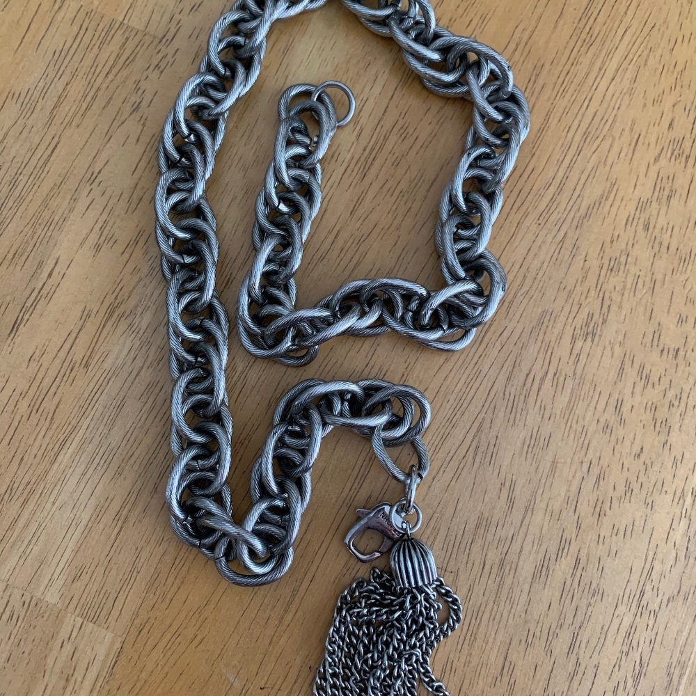 St John Metal Necklace with Tassle